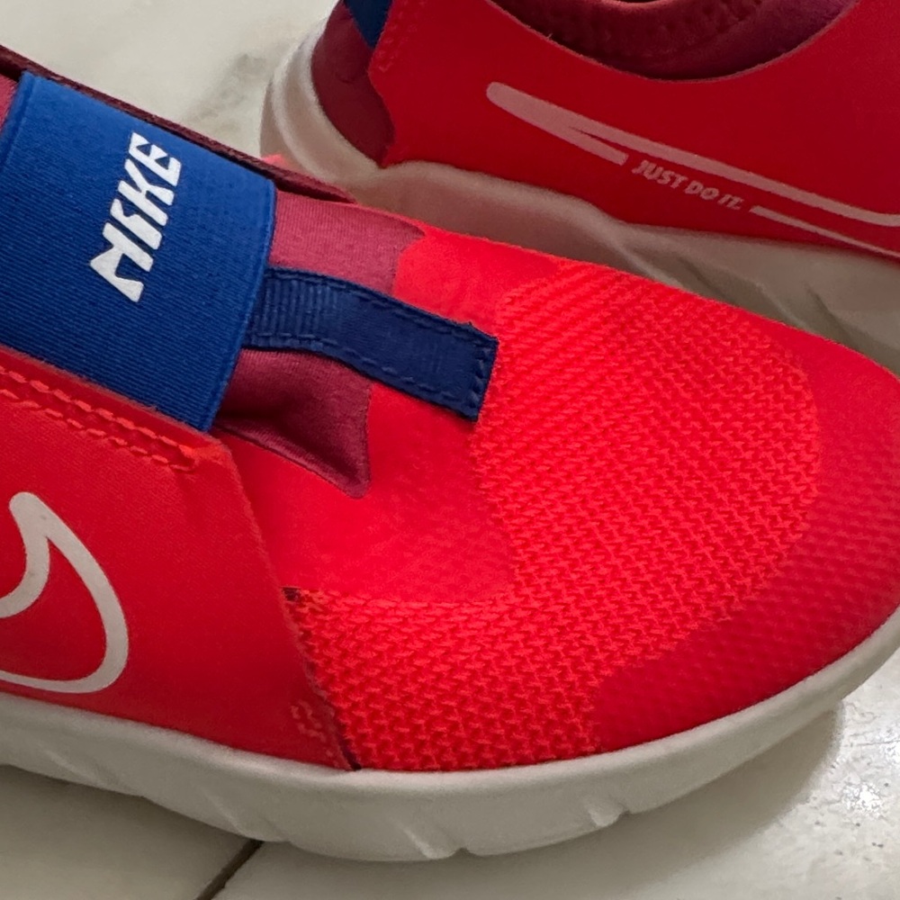 Nike Kids Bright Red Slip-On Sneakers - Picture 4 of 7